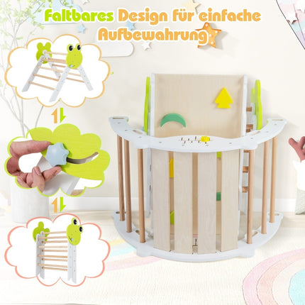 Kleinkinder-Kletterset mit Rutsche & Rampe – 7-in-1 Spielturm