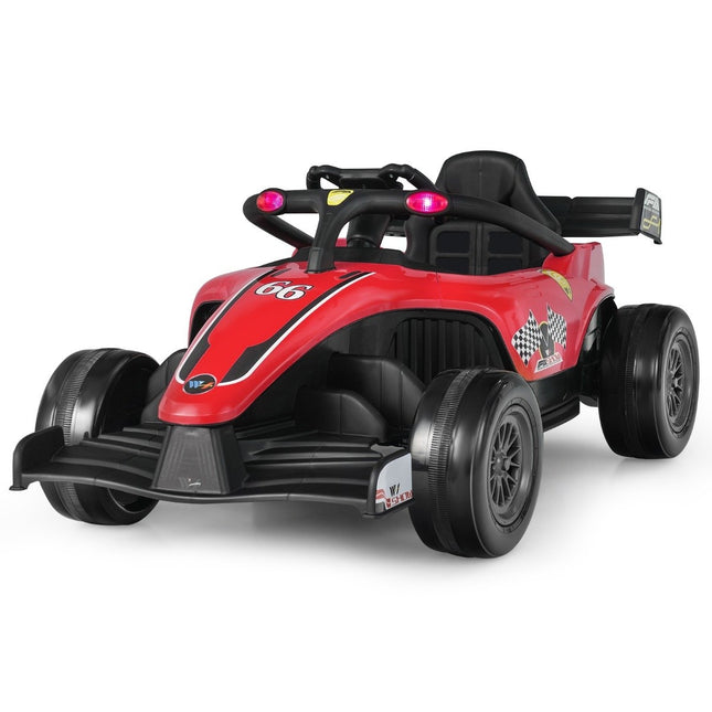 Elektroauto für Kleinkinder, 12 V, Kinderauto, elektrisches Rennauto für Kleinkinder mit Fernbedienung, Rot