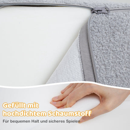 Kleinkind-Schaumstoff-Spielset mit Bällebad & Sherpa-Bezügen