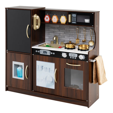 Toddler Pretend Kitchen Playset With Accessories, Sounds