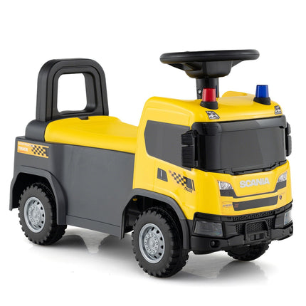 Toddler Ride-On Car with Steering Wheel & Storage