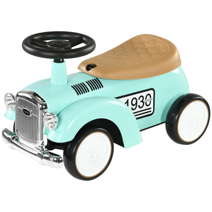 Kleinkind-Rutschauto mit Stauraum, Kippsicherung, Grün