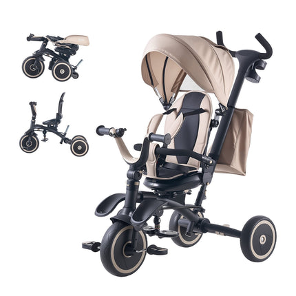 Toddler Tricycle Stroller 7-in-1, Push Handle, Canopy