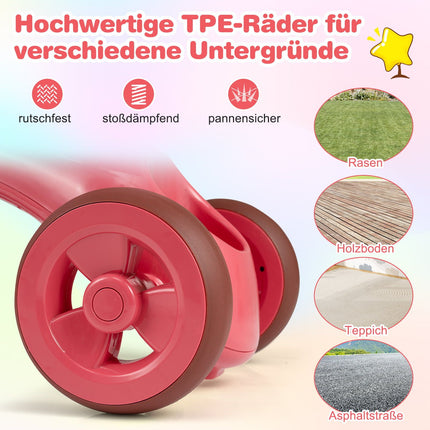 Toddler Tricycle with Limited Steering, Pink, Ergonomic Seat