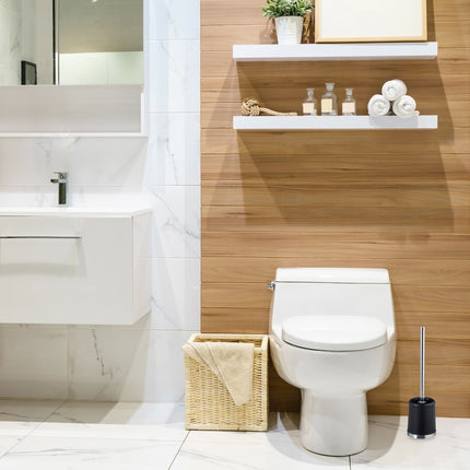 Toilet Brush Set with Holders, 3-Pack