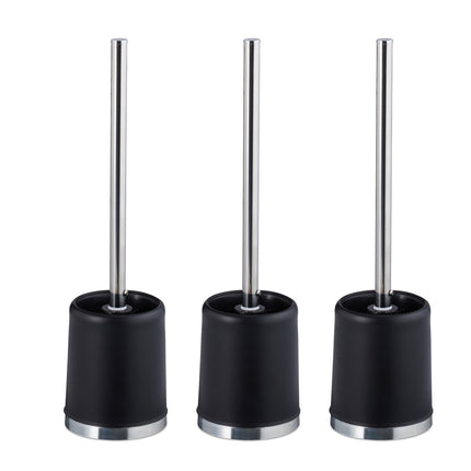 Toilet Brush Set with Holders, 3-Pack