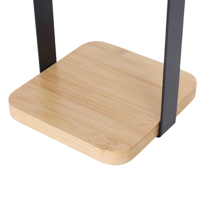 Toilet Brush and Paper Holder with Bamboo Base