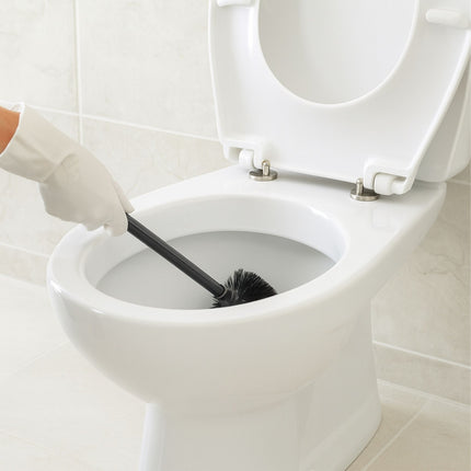 Toilet Brush and Paper Holder with Bamboo Base