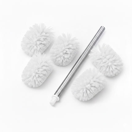 Toilettenbürste mit 5 austauschbaren Köpfen, 8 cm
