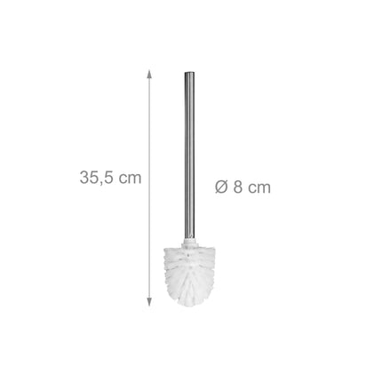 Toilettenbürste mit 5 austauschbaren Köpfen, 8 cm
