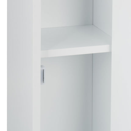 Skříňka nad WC s úložným prostorem a držákem papíru