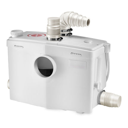 Toilet Macerator Pump 1200W, 48 GPM, 4 Inlets