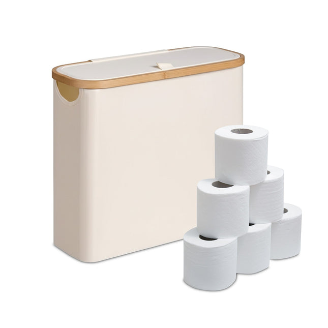 Toilet Paper Holder, Fabric, Holds 12 Rolls