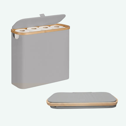 Toilettenpapierhalter, Stoff, fasst 12 Rollen