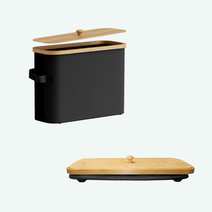 Toilet Paper Holder, Square Fabric, Holds 12 Rolls