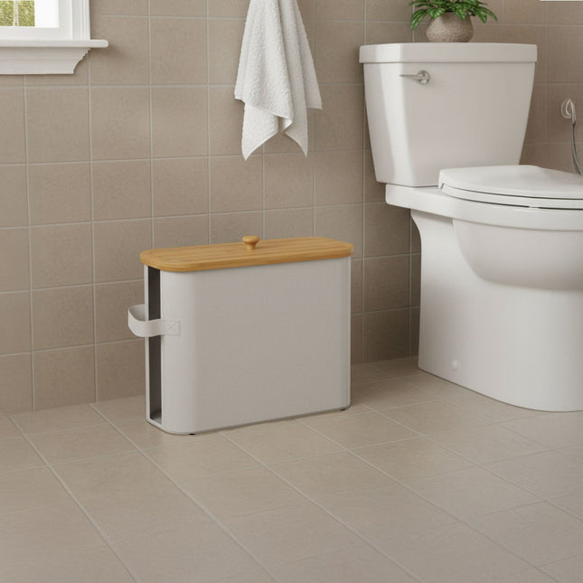Toilettenpapierhalter, quadratischer Stoff, fasst 12 Rollen