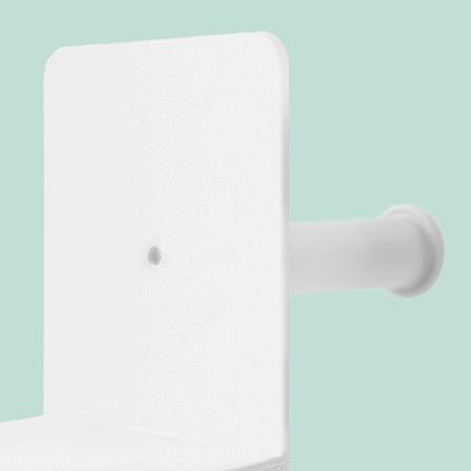 Toilet Paper Holder with Spare Roll and Brush Stand