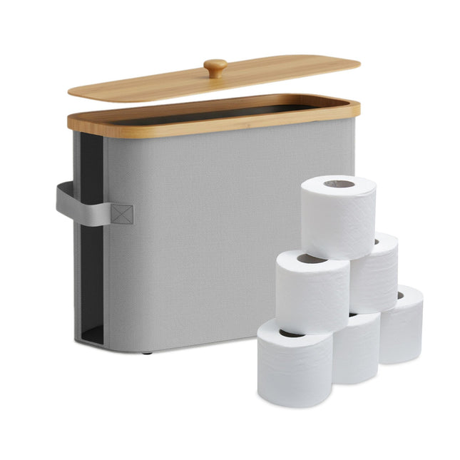 Toilet Paper Storage, Fabric Holder, 12 Rolls