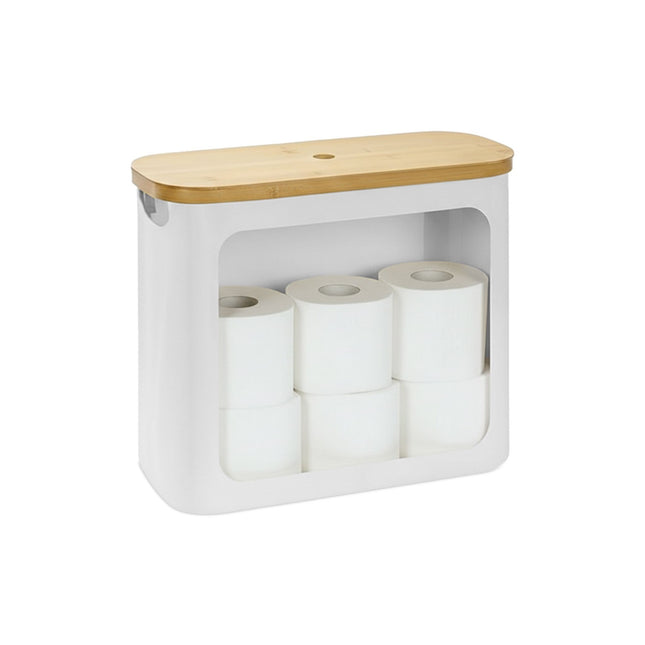 Toilettenpapierhalter, Stoff, fasst 12 Rollen