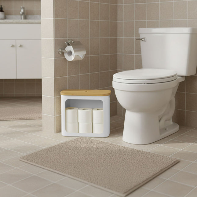 Toilettenpapierhalter, Stoff, fasst 12 Rollen