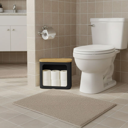 Toilettenpapierhalter, Stoff, fasst 12 Rollen
