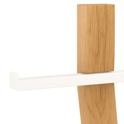 Toilettenpapierhalter und Bürstengarnitur, Holz und Metall