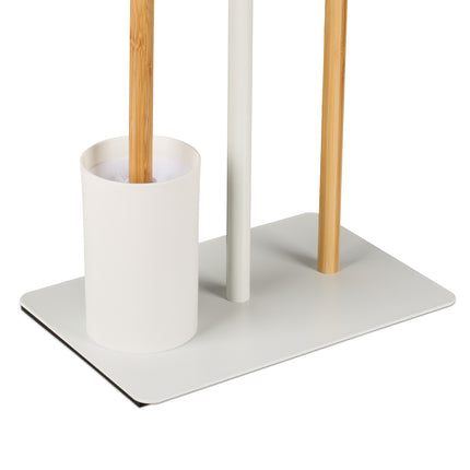 Toilettenpapierhalter und Bürstengarnitur mit Ablage