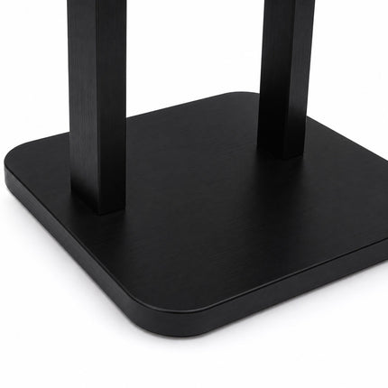 Toilet Roll Holder with Storage Shelf – Black Bamboo