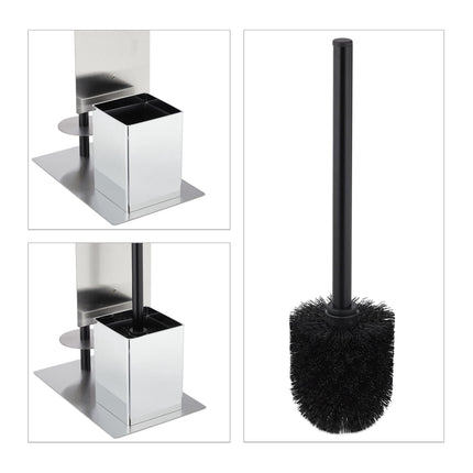 Toiletten-Set mit Ablage in Mattschwarz