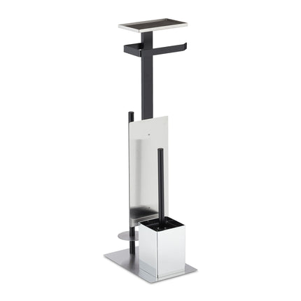 Toiletten-Set mit Ablage in Mattschwarz