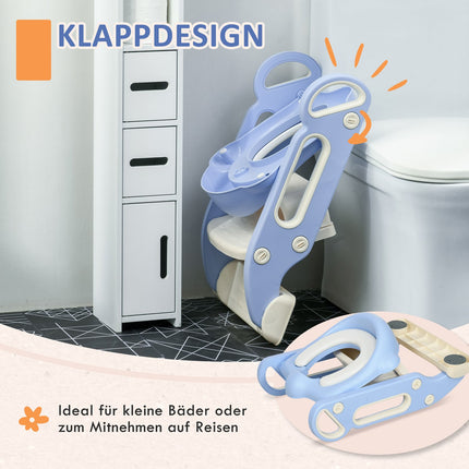 Toilettentrainer für Kinder mit Treppe & Griff, 2-6 Jahre