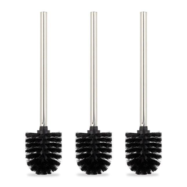 Toilettenbürste 3er-Set, schwarz