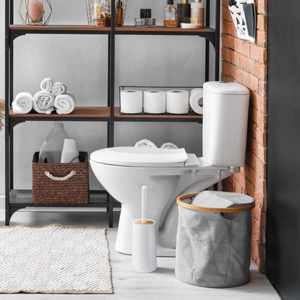 Toilet brush with container