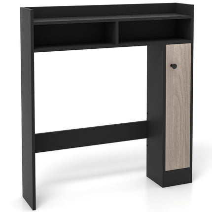 Toilettenschrank, Badezimmer-Aufbauschrank mit verstellbaren Regalen, Toilettenständer
