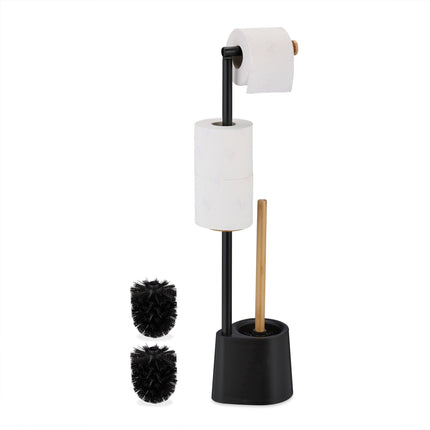 Chaise de toilette en bambou et acier inoxydable