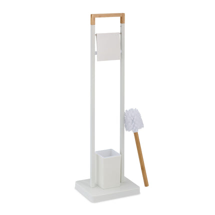 WC stojan z bambusu a nerezové oceli