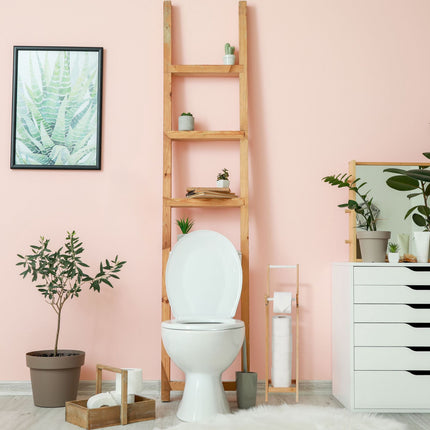 Toilet paper holder in bamboo Standing