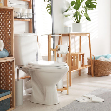 Toilet paper holder in bamboo Standing