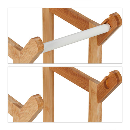 Toilet paper holder in bamboo Standing