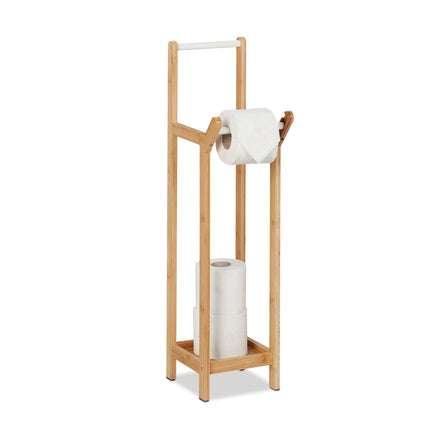 Toilet paper holder in bamboo Standing
