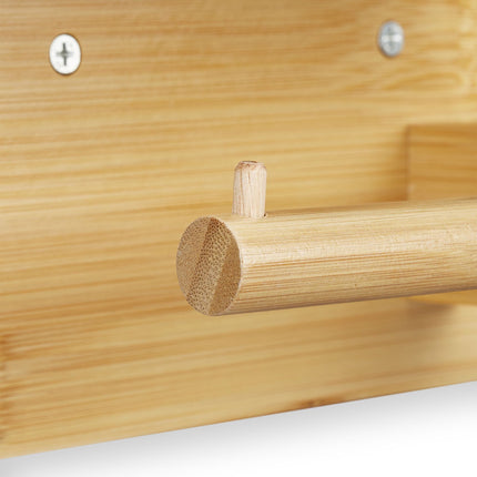Toilet paper holder with shelf