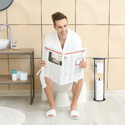 Porte-papier toilette avec étagère