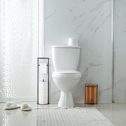 Porte-papier toilette avec étagère
