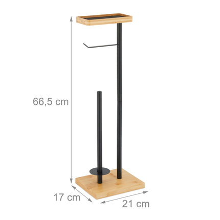 Toilet paper holder with space