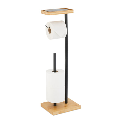 Toilet paper holder with space