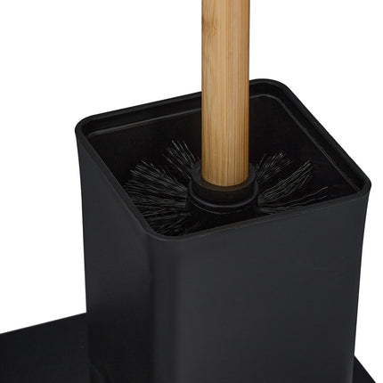 Abattant de toilette en bambou et acier inoxydable