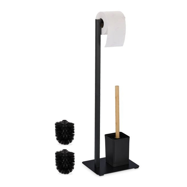 Abattant de toilette en bambou et acier inoxydable