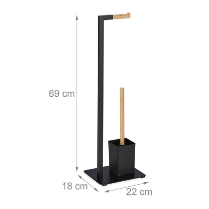 Abattant de toilette en bambou et acier inoxydable
