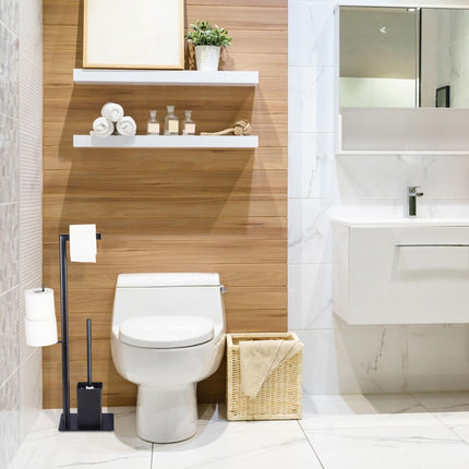 Toilet seat in black