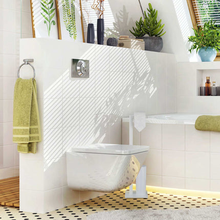 Toilettensitz in Weiß